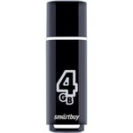 USB 2.0 накопитель Smartbuy 4GB Glossy series Black (SB4GBGS-K)