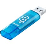 USB 2.0 накопитель Smartbuy 8GB Glossy series Blue (SB8GBGS-B)