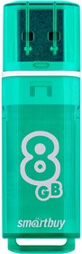 Фото 1/5 USB 2.0 накопитель Smartbuy 8GB Glossy series Green (SB8GBGS-G)