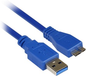 Фото 1/7 Кабель Smartbuy USB3.0 A--  micro B 1,8 m (K-750-100)/25