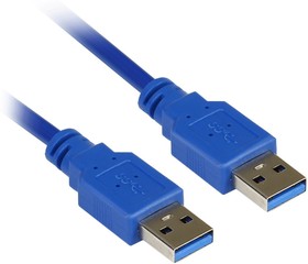 Фото 1/3 Кабель Smartbuy USB3.0 Am-- Am 1,8 m (K-860-100)/25