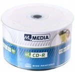 Оптический диск CD-R MYMEDIA 700МБ 52x, 50шт., pack wrap, printable [69206]