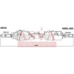 NSDL-003, Привод левый 25x653x27