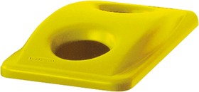 FG269288YEL, 518mm Yellow Plastic Bin Lid for Slim Jim Container, 70mm