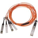 FCBN510QE2C03, Fiber Optic Cable Assemblies 4x10.3 Gb/s,3m QuadW QSFP AOC Fan Out