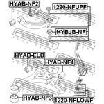 1220-nflowf, Опора шаровая переднего поворотного кулака (hyundai sonata nf 2005-2010)