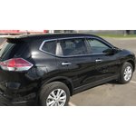 Дефлектора на окна Nissan X-Trail III (T32) 2014 ХРОМ.МОЛДИНГ деф.окон Cobra ...