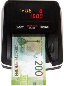 Фото 1/5 Детектор банкнот DoCash Golf автоматический рубли АКБ