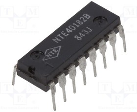 Фото 1/3 NTE40182B, IC: digital; Look-Ahead Carry Generator; CMOS; THT; DIP16; 3?18VDC