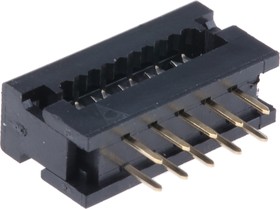 Фото 1/2 10-Way IDC Connector Plug for Cable Mount, 2-Row