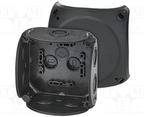 DK-0400-B, Enclosure: junction box; X: 104mm; Y: 104mm; Z: 70mm; IP66; black