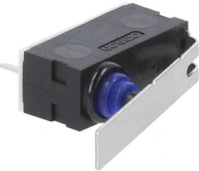 Фото 1/2 D2AW-A052D R, Sealed Ultra Subminiature Micro Switch D2AW, 100mA, 1NC, 1.5N, Long Hinge Lever