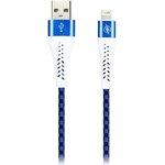 Дата-кабель Smartbuy 8pin CHESS синий, 2 А, 1 метр (iK-512CSS blue)/100