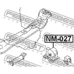 NM-027, Подушка двигателя левая MT