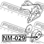 NM-029, NM-029_подушка ДВС задняя!\ Nissan Almera 1.5i 00