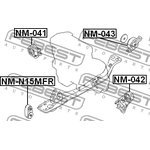 NM-041, NM-041_подушка двигателя правая!\ Nissan Cube Z10 98-02/Micra K11