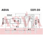 sbr-b9, Шрус наружный задний 30x56x27 SUBARU TRIBECA W10 2004-