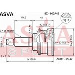 SZ-802A42, ШРУС наружный 20x49x25