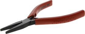 Фото 1/3 421 Electronics Pliers, Flat Nose Pliers, 130 mm Overall, Straight Tip, 33mm Jaw