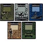 Тетрадь школьная А5,24л,клетка,ВОЕННЫЙ ПАТТЕРН,5диз,10шт/ уп,7-24-1153/1-10