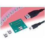 UX20-MB-5P, USB Connectors USB2.0 STD CONN PLUG STR