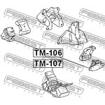 Опора двигателя TM-107