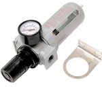 Фильтр влагоотделитель c индикатором давления для пневмосистемы 3/8" F-AFR803(47049)