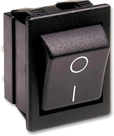 C1350ABAAB, Rocker Switches C1350ABY T.BLACK WHITE