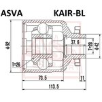 KAIR-BL, ШРУС внутренний правый 26x42x28