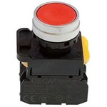 A204B-M1E21R, выключатель кнопочный красный