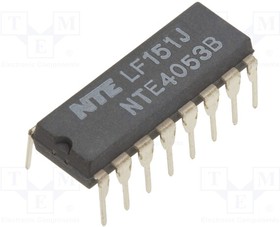 Фото 1/3 NTE4053B, IC: analog switch; multiplexer; DIP16; 3?18VDC; 600uA; CMOS