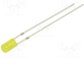 OSY5JA3HE4B, LED; 3mm; yellow; 68?100mcd; 140°; Front: flat; 1.8?2.6V; -30?85°C