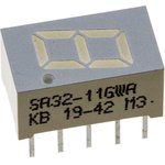 SA32-11GWA, 1 разрядный индикатор 8мм/зеленый/568нм/ 3.6-7.1мкд/ОА