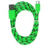 Дата-кабель Smartbuy USB - micro USB, нейлон, длина 1 м, зеленый (iK-12n green)/500