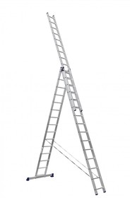 Фото 1/2 Трехсекционная универсальная алюминиевая лестница Серия HS3 6315