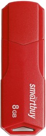 Фото 1/5 USB 2.0 накопитель SmartBuy 8GB CLUE Red (SB8GBCLU-R)