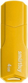 Фото 1/5 USB 2.0 накопитель SmartBuy 4GB CLUE Yellow (SB4GBCLU-Y)