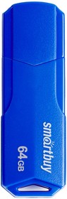 Фото 1/5 USB 2.0 накопитель SmartBuy 64GB CLUE Blue (SB64GBCLU-BU)