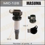 MIC-126, Катушка зажигания Toyota Passo 10-, Subaru Pleo 10- (1KRFE; KF#) Masuma