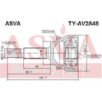 TY-AV2A48, ШРУС наружный 25x58x26