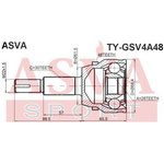 TY-GSV4A48, ШРУС наружный 26x61.5x30