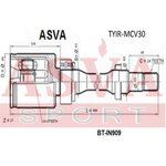 TYIR-MCV30, ШРУС внутренний правый 27x41x24