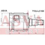 tyiu-lc100, Шрус внутренний 30x47x30 TOYOTA LC100 1998-2007