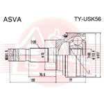 TY-USK56, ШРУС наружный 30x78x36