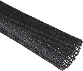 Фото 1/2 G13011/4 BK008, Braided PET Black Cable Sleeve, 31.75mm Diameter, 7.62m Length, FIT Series