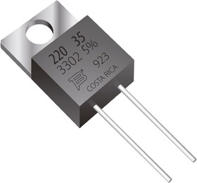 PWR220T-35-1000J, Резистор в сквозное отверстие, 100 Ом, Серия PWR220T-35, 35 Вт, ± 5%, TO-220, 250 В