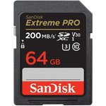 Карта памяти SanDisk Extreme Pro SDXC UHS-I Class 3 V30 200/90 MB/s 64GB ...