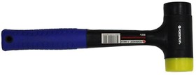 F18082LB, Молоток рихтовочный безынерционный с фиберглассовой ручкой и резиновой противоскользящей накладкой (