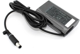 Блок питания (сетевой адаптер) для ноутбуков Dell 19.5V 2.31A 45W 7.4x5.0 мм с иглой овальный тип черный, с сетевым кабелем Premium