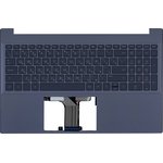 Клавиатура (топ-панель) для ноутбука HP Pavilion 15-EG 15-EH синяя с синим топкейсом